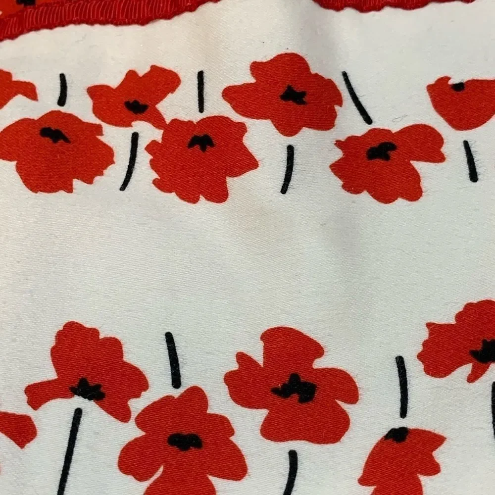 R & K Originals Summer Dress W/Poppy Print Size 8 - Picture 6 of 6